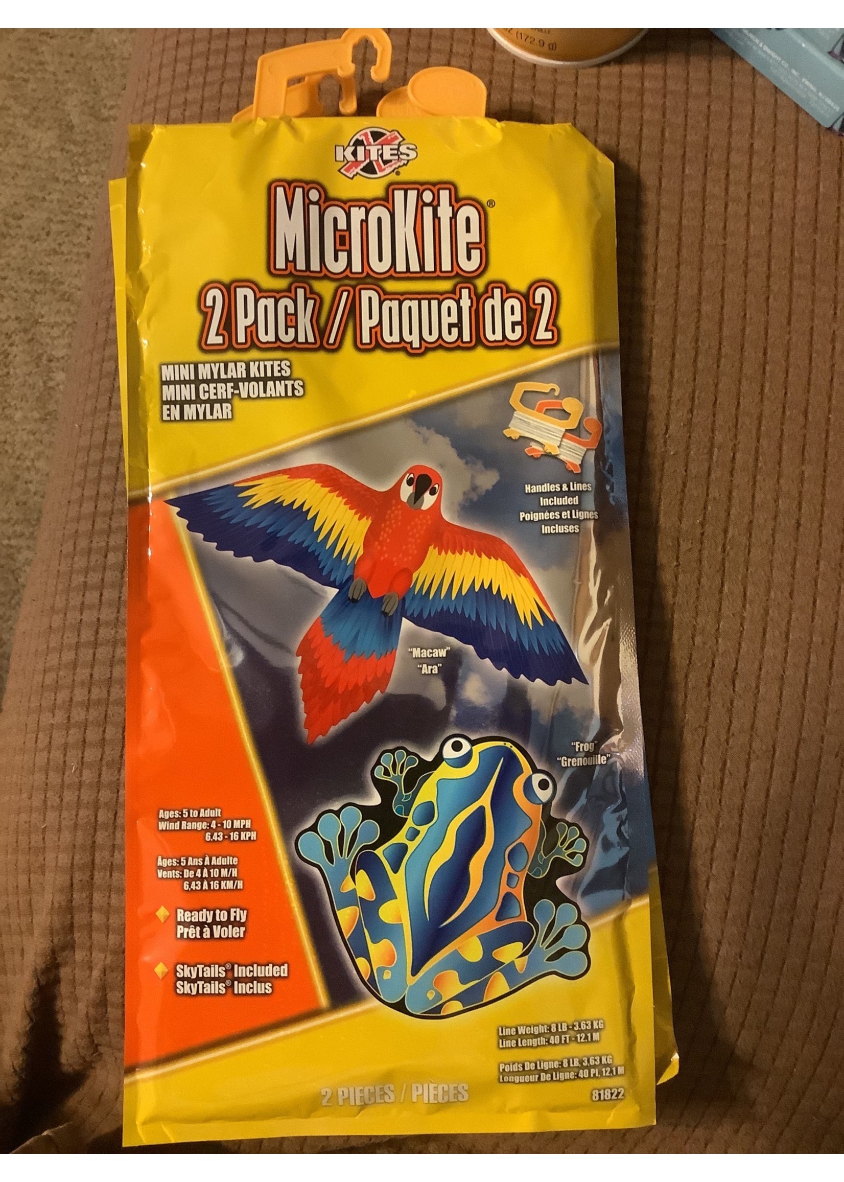 Kite Micro 2pk Frog/Parrot (or other animals)