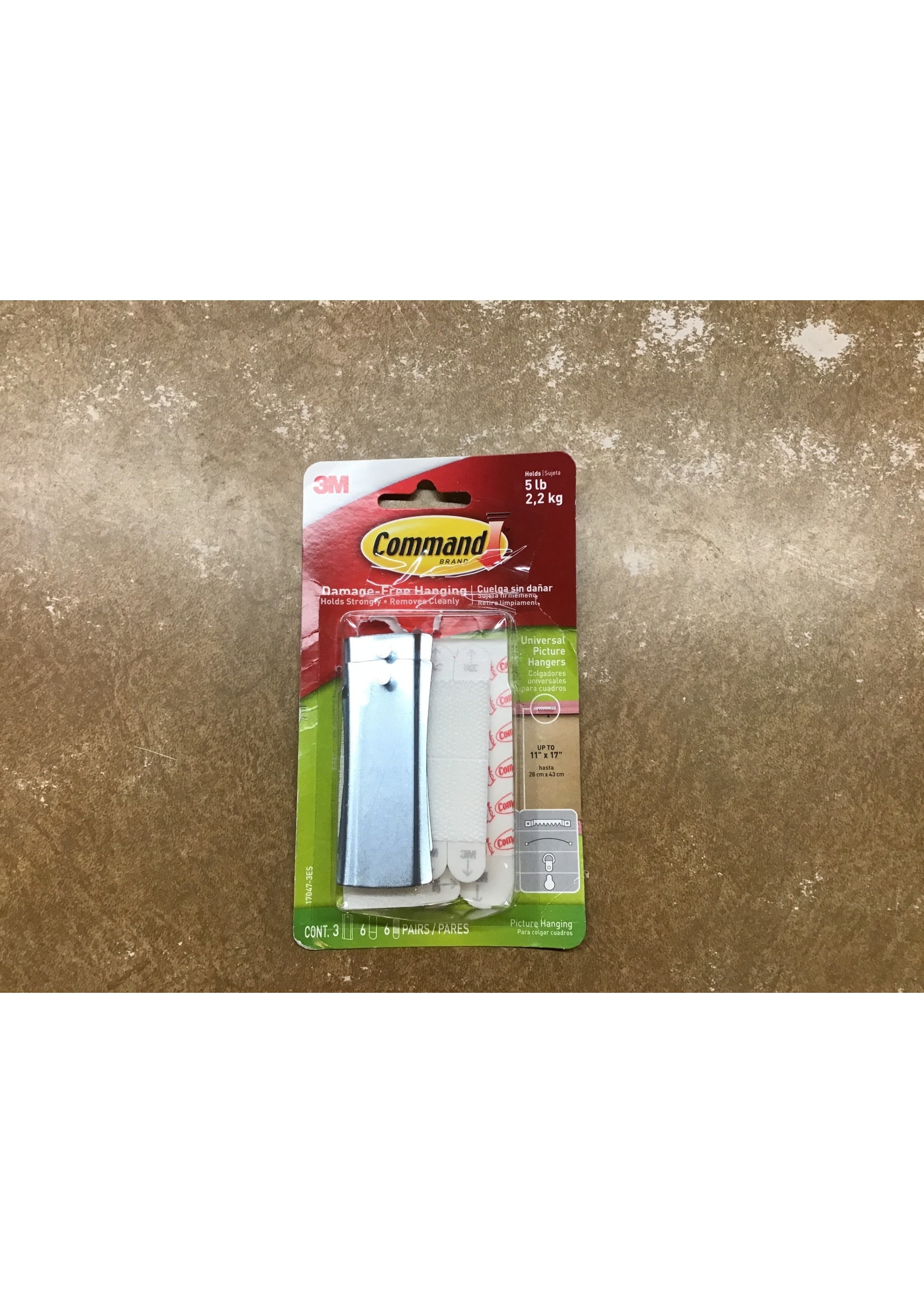 *Missing Parts Command 3 Hangers/6 Large Strips/6 Sets of Mini Strips Universal Picture Hangers White