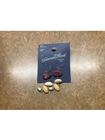 Organic Shape Stone with Semi-Precious Rhodonite Bead Drop Earrings - Universal Thread?äó Burgundy