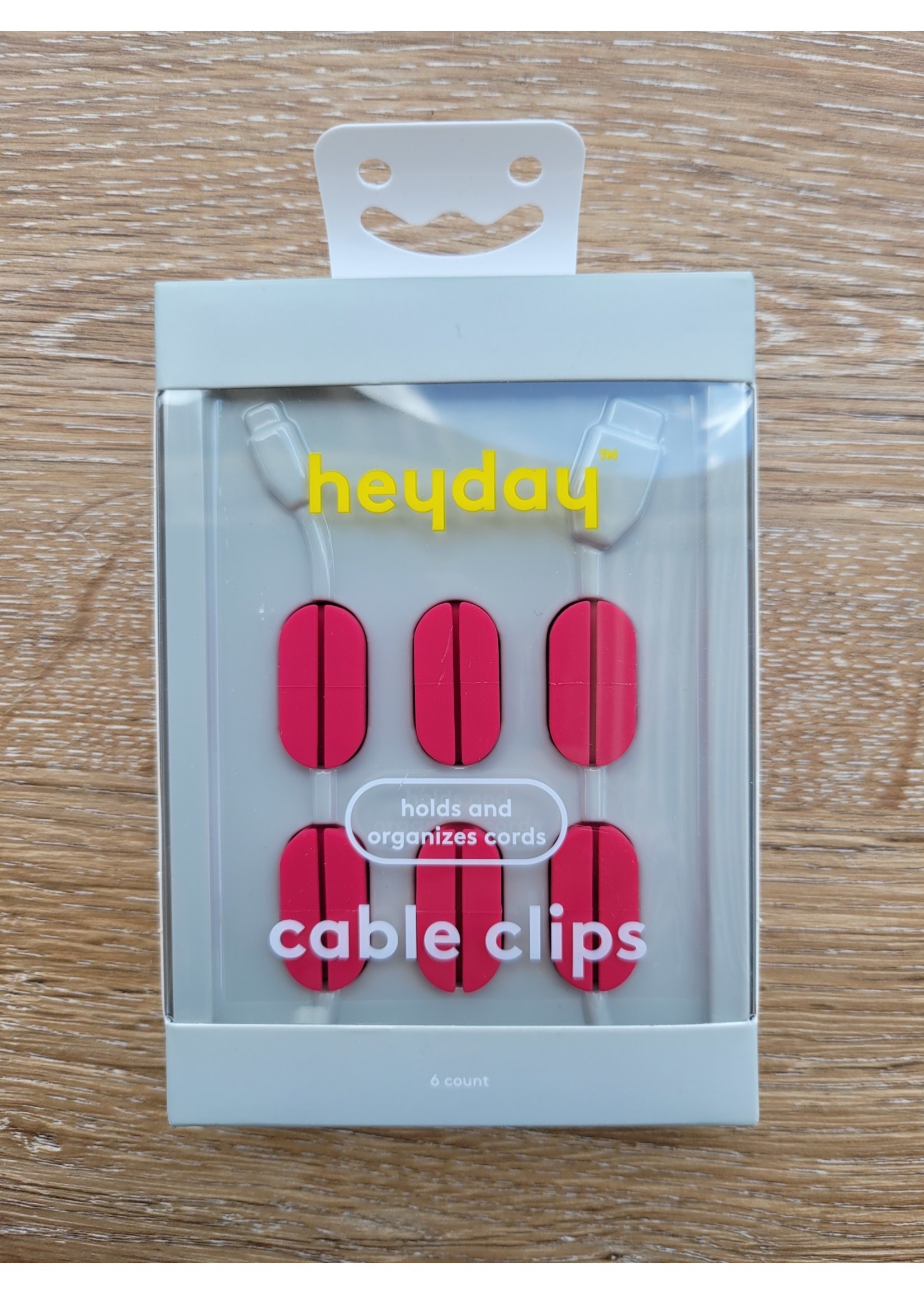 heyday Cable Mangement Pill Cable Clip 6pk - Magenta