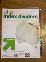 5ct Letter Index Dividers - Up&Up™