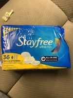 Stayfree Ultra Thin Pads with Wings - Unscented - Regular - 36ct* damaged packaging