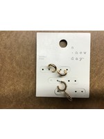 Missing 2-Hoop Earring Set 3pc - A New Day?äó Gold