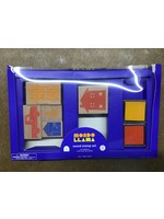 Missing 5 stamps and 1 ink pad-MONDO LLAMA 13PC WOOD STAMP SET