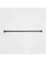 72" Rust Proof Stainless Steel Two-Way Mount Taper Finial Shower Curtain Rod Nickel - ThresholdΓäó