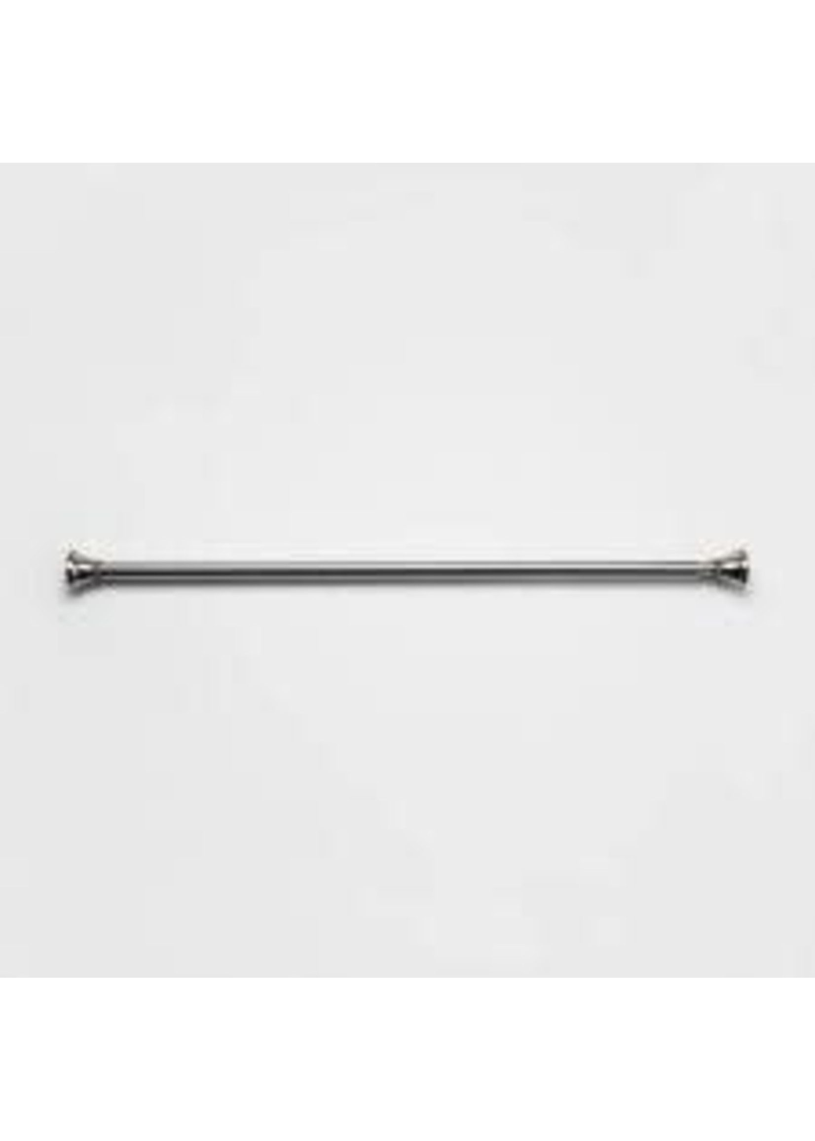 72" Rust Proof Stainless Steel Two-Way Mount Taper Finial Shower Curtain Rod Nickel - ThresholdΓäó