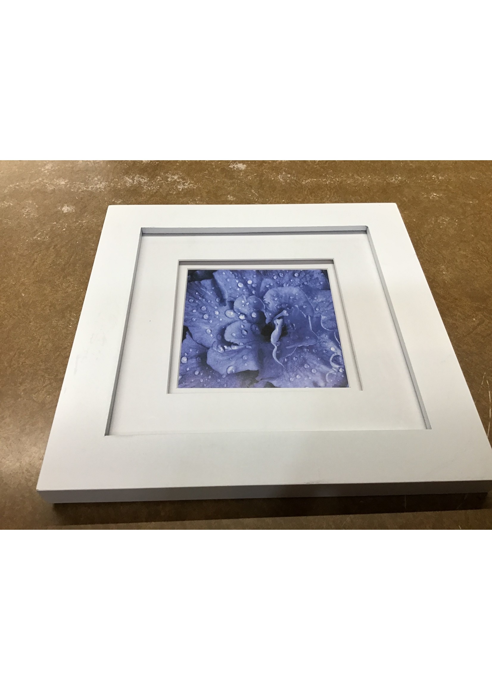 8" x 8" Wide Double Matted to 5" x 5" Frame White - Gallery Solutions