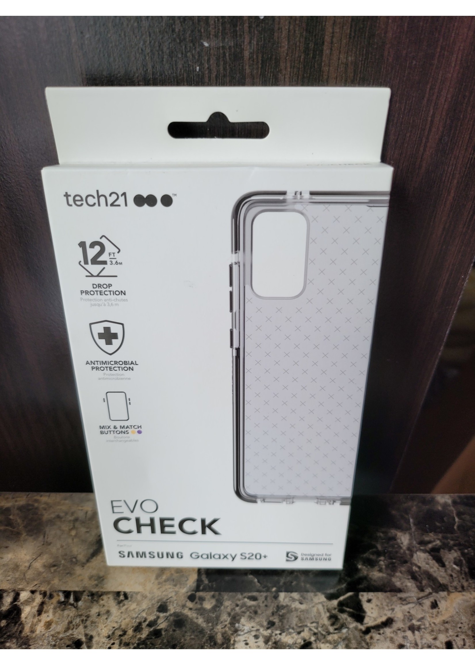 Tech21 Samsung Galaxy S20+ Evo Check Case -Black