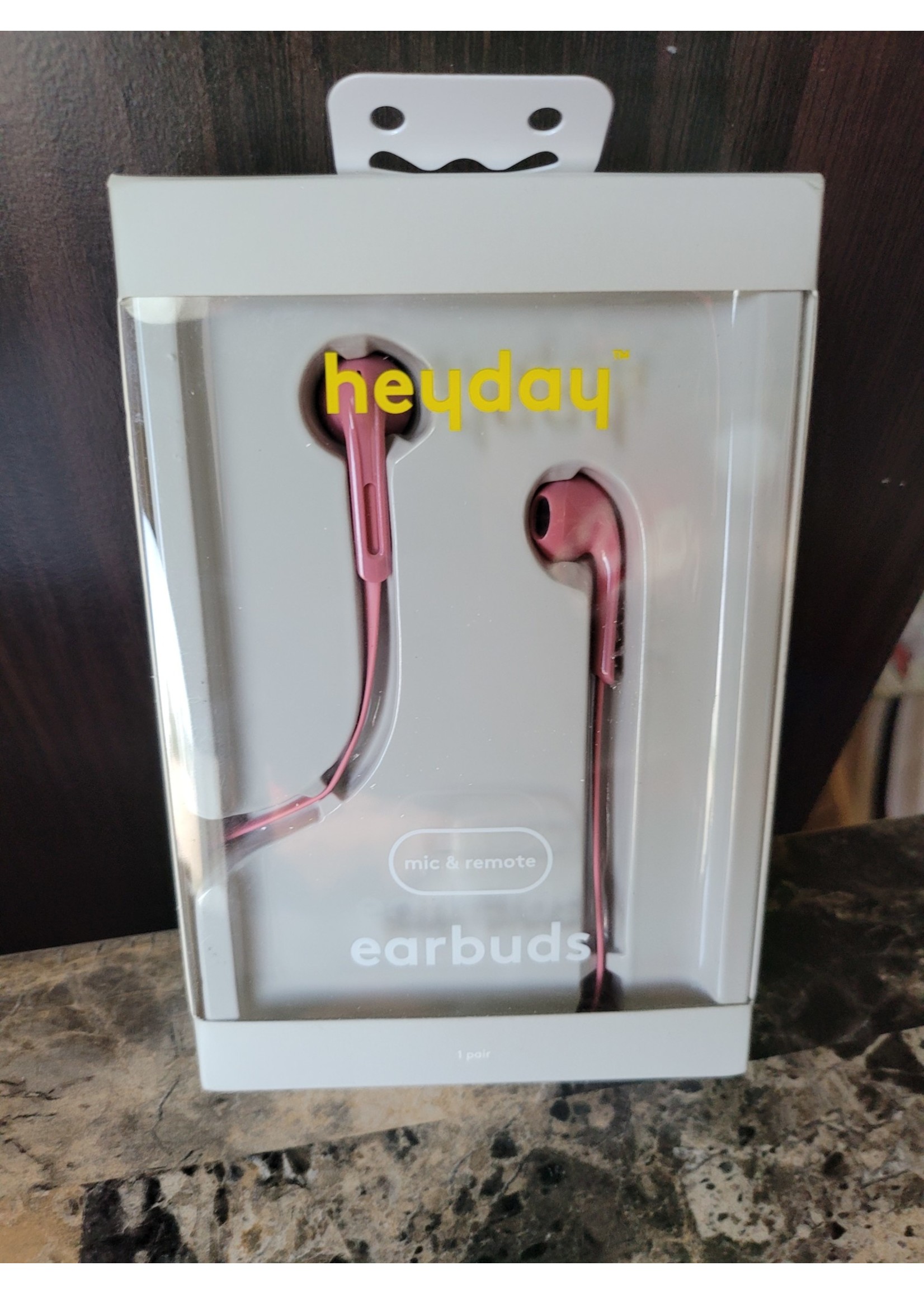 heyday Wired Earbuds - Dusty Pink