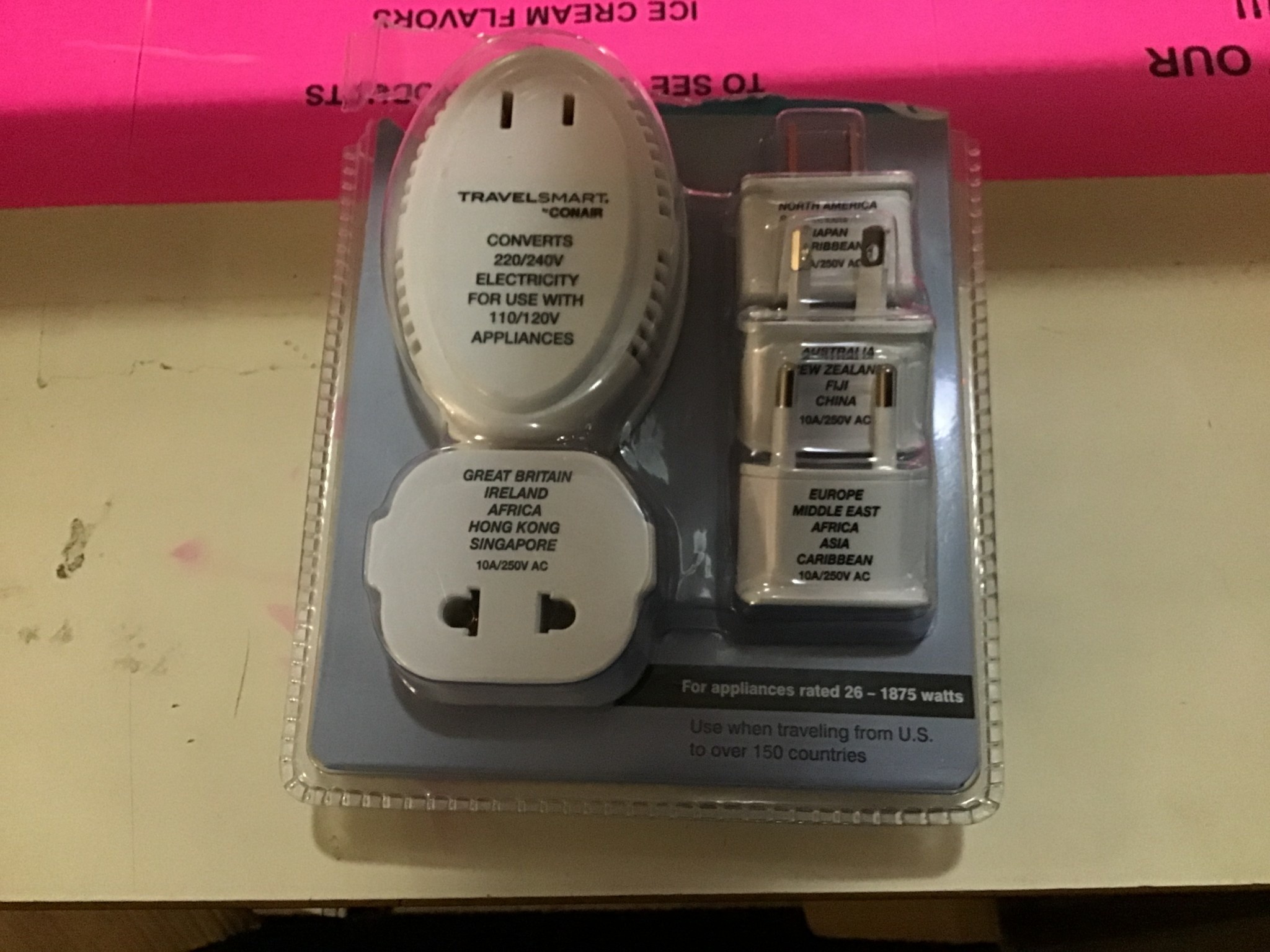 *Open Pkg* Travel Smart by Conair Converter Adapter Set D3 Surplus Outlet