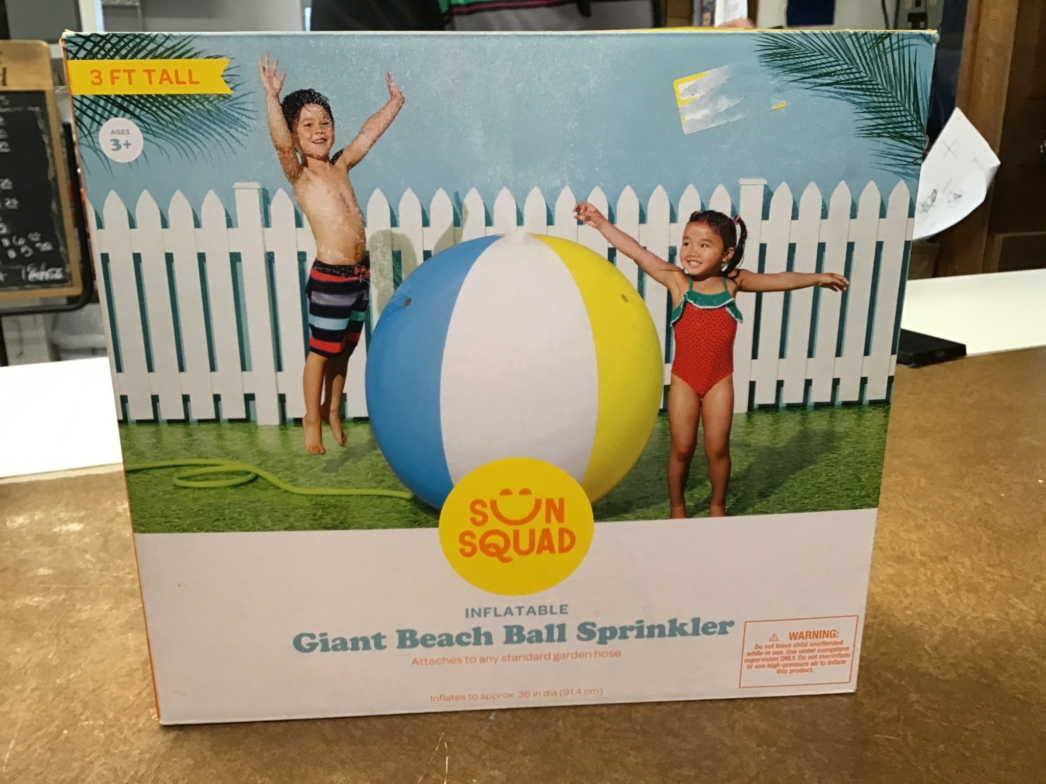 Jumbo Beach Ball Sprinkler Sun Squad??? D3 Surplus Outlet