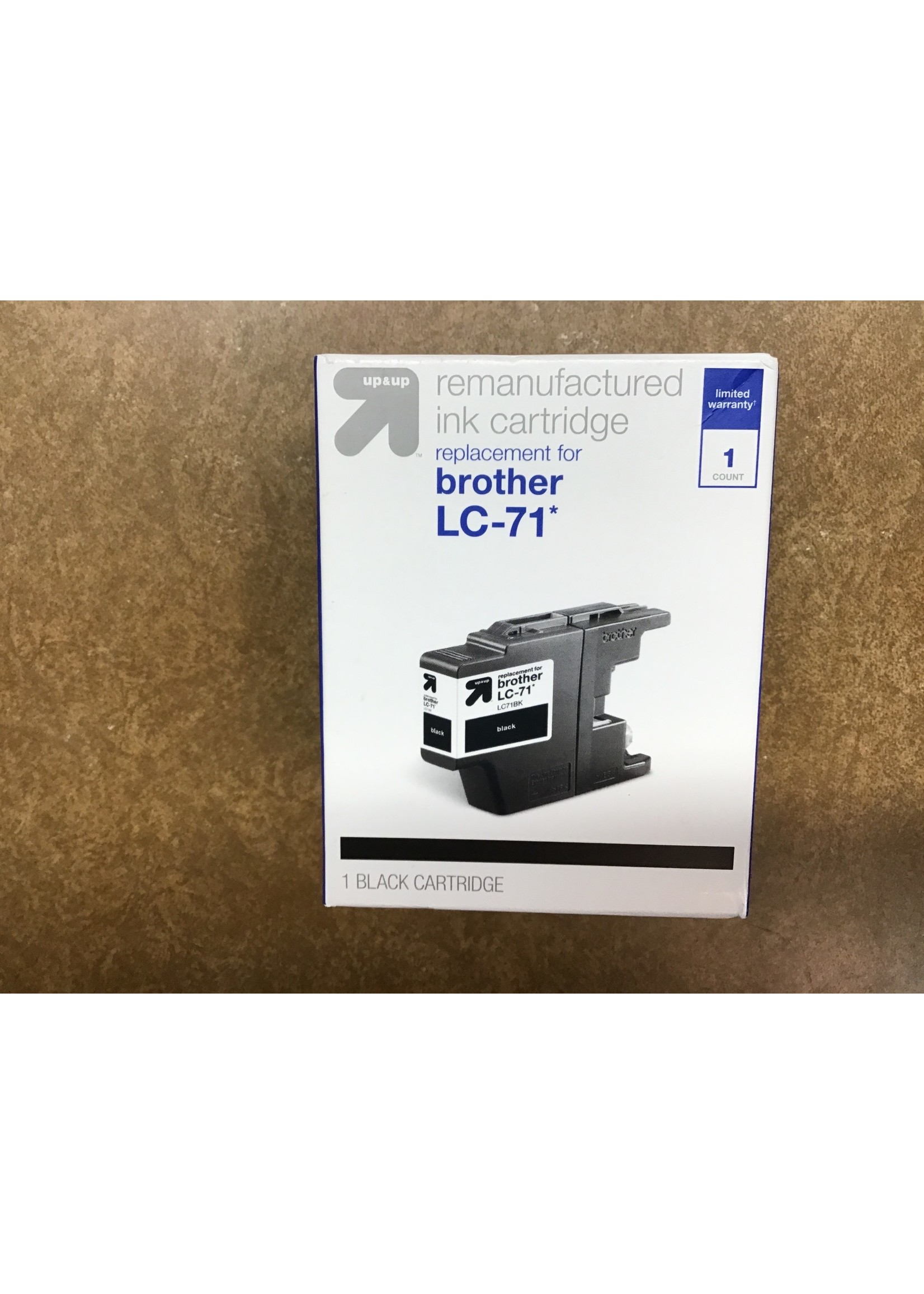 Remanufactured Single Black Standard Ink Cartridge - Compatible with Brother LC 71 Ink Series Printer - up & up