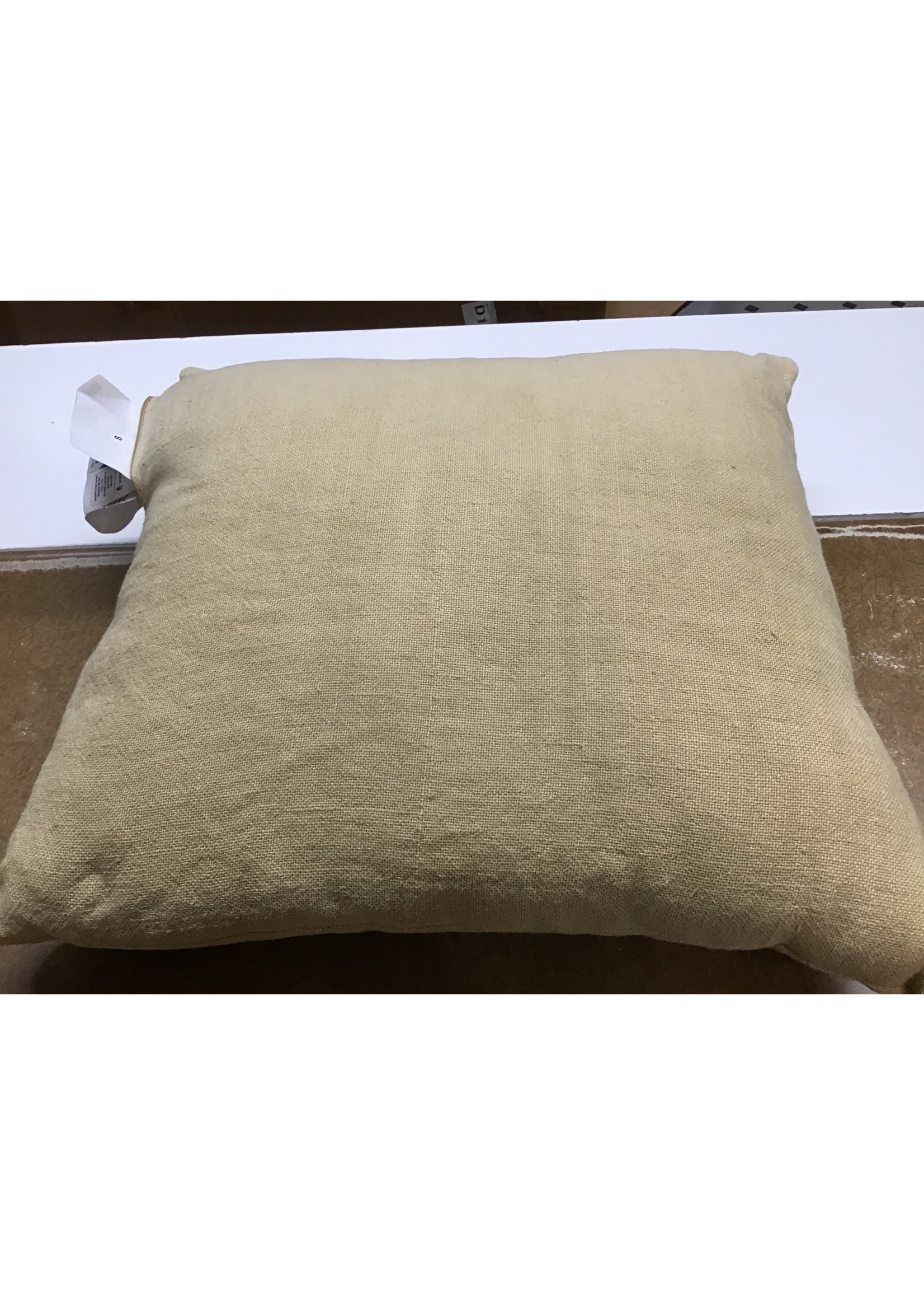 Linen Square Throw Pillow Gold - Thresholdâ„¢