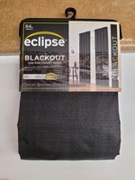 84"x42" Braxton Thermaback Blackout Window Curtain Panel Black - Eclipse