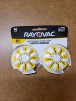 Rayovac Size 10 Hearing Aid Battery - 16pk