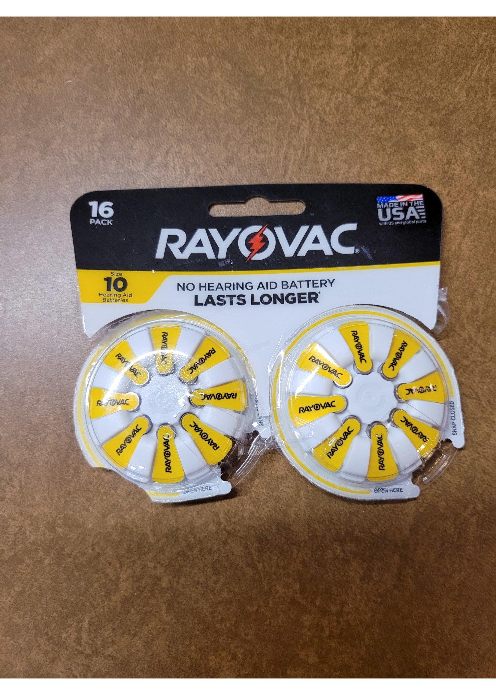 Rayovac Size 10 Hearing Aid Battery - 16pk