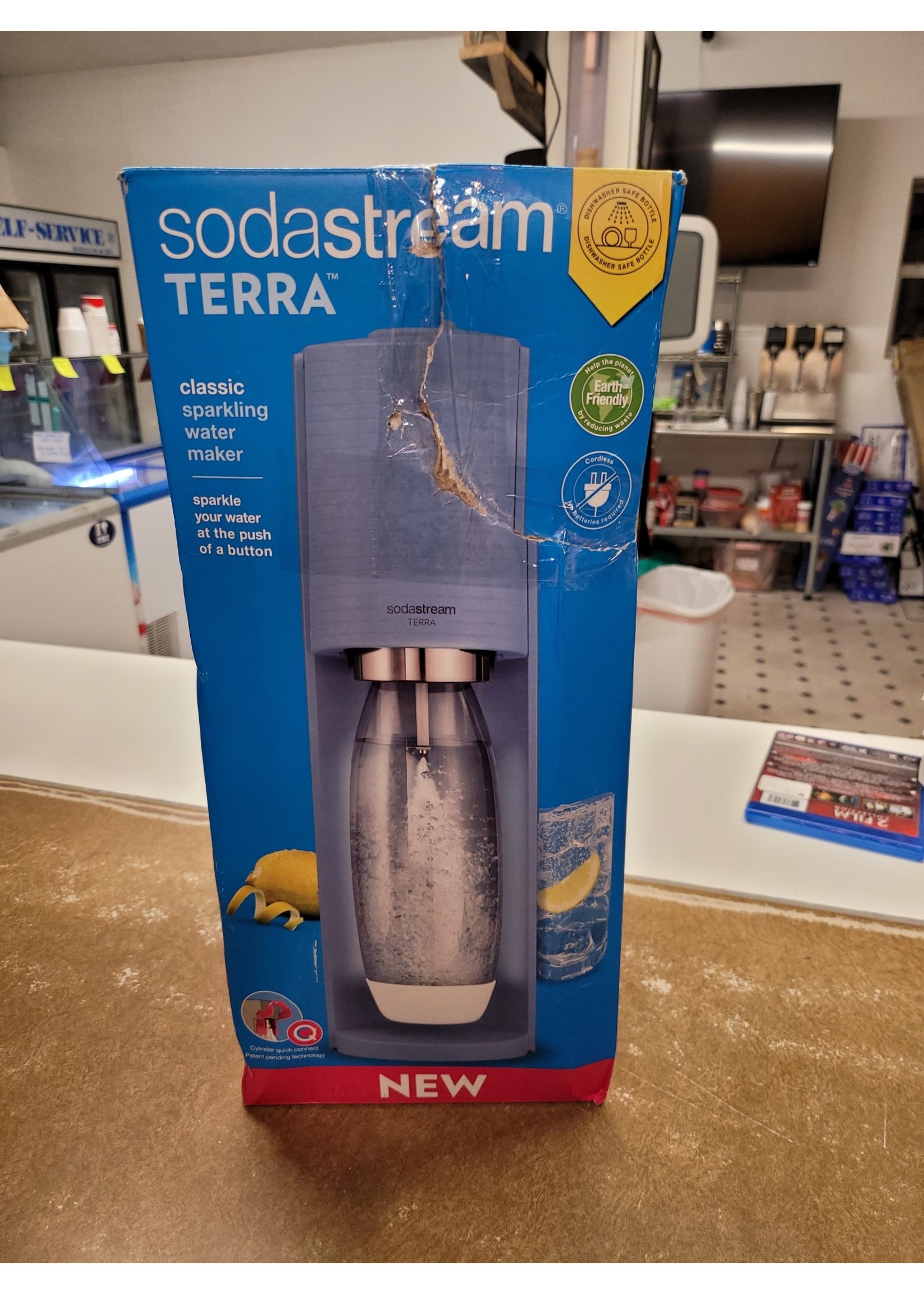 SodaStream Misty Blue Terra Sparkling Water Maker - Blue