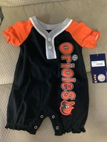 MLB Baltimore Orioles Girls' Romper 0-3m