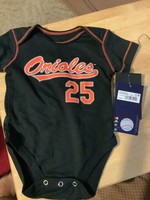 MLB Baltimore Orioles Boys' Bodysuit Jersey 0-3m