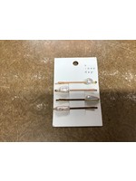 Irregular Shape Pearl Charm Bobby Pin Set - A New DayΓäó Ivory