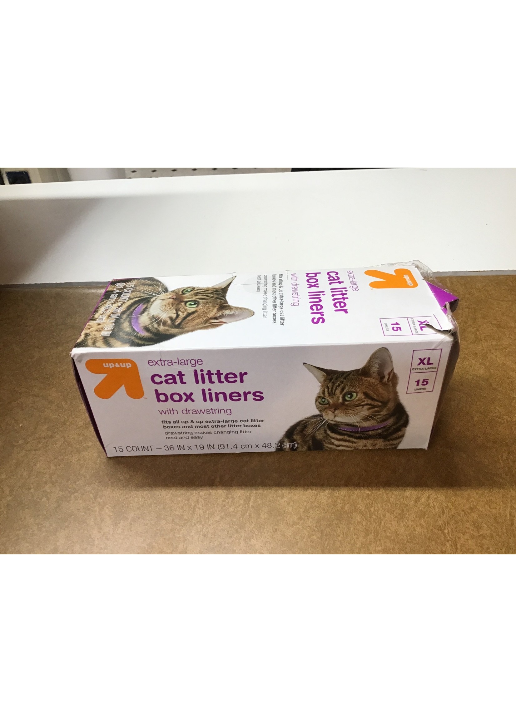 Cat Litter Box Drawstring Liners - XL - 1.18mil - up & upΓäó