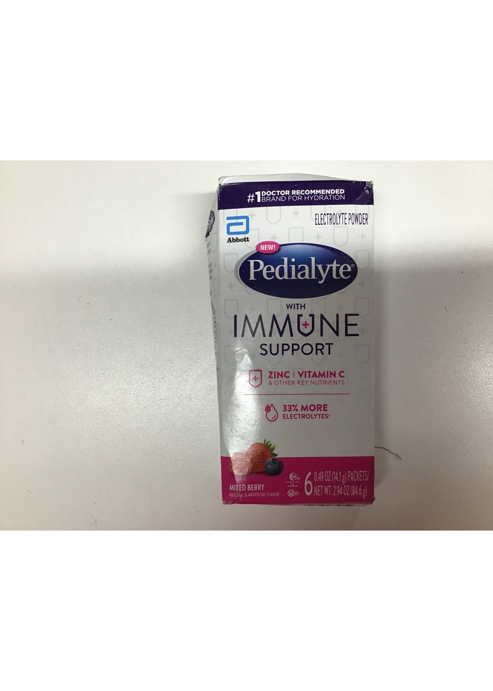 *damaged box* Pedialyte Immune Support Electrolyte Powder - Mixed Berry - 6ct/0.6oz