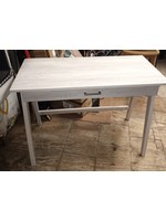 *Damaged Corner Paulo Wood Writing Desk with Drawer White Wash - Project 62Γäó