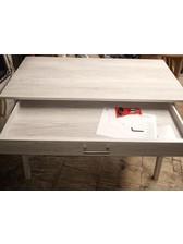 Paulo wood writing 2024 desk with drawers