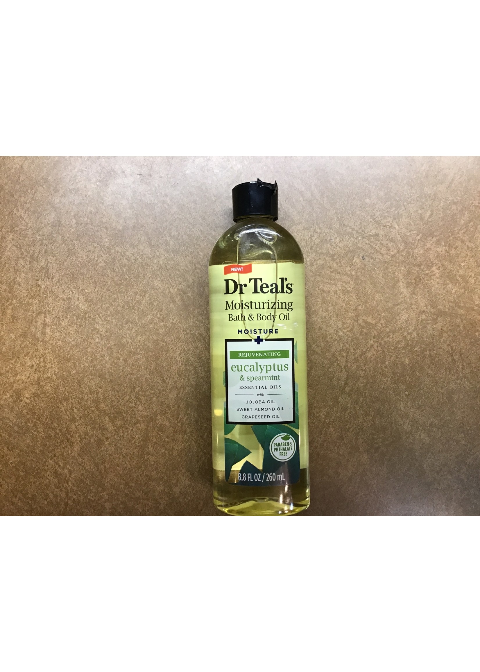 *damaged cap* Dr Teal's Eucalyptus & Spearmint Moisturizing Bath & Body Oil - 8.8 fl oz