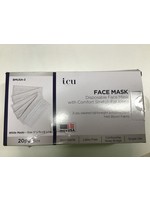 *box damage -ICU Health Non-Medical Disposable Face Mask with Comfort Stretch Ear Loops  White - 20ct