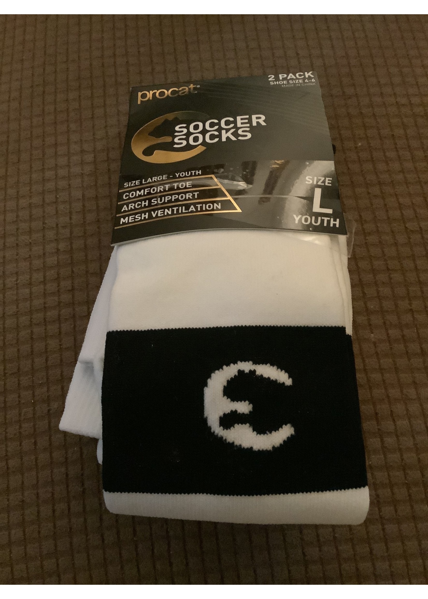 ProCat Soccer Socks 2pk - L