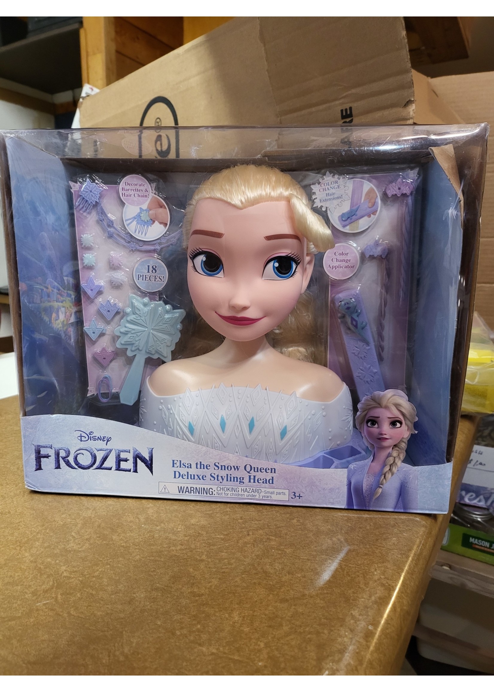 elsa snow queen styling head