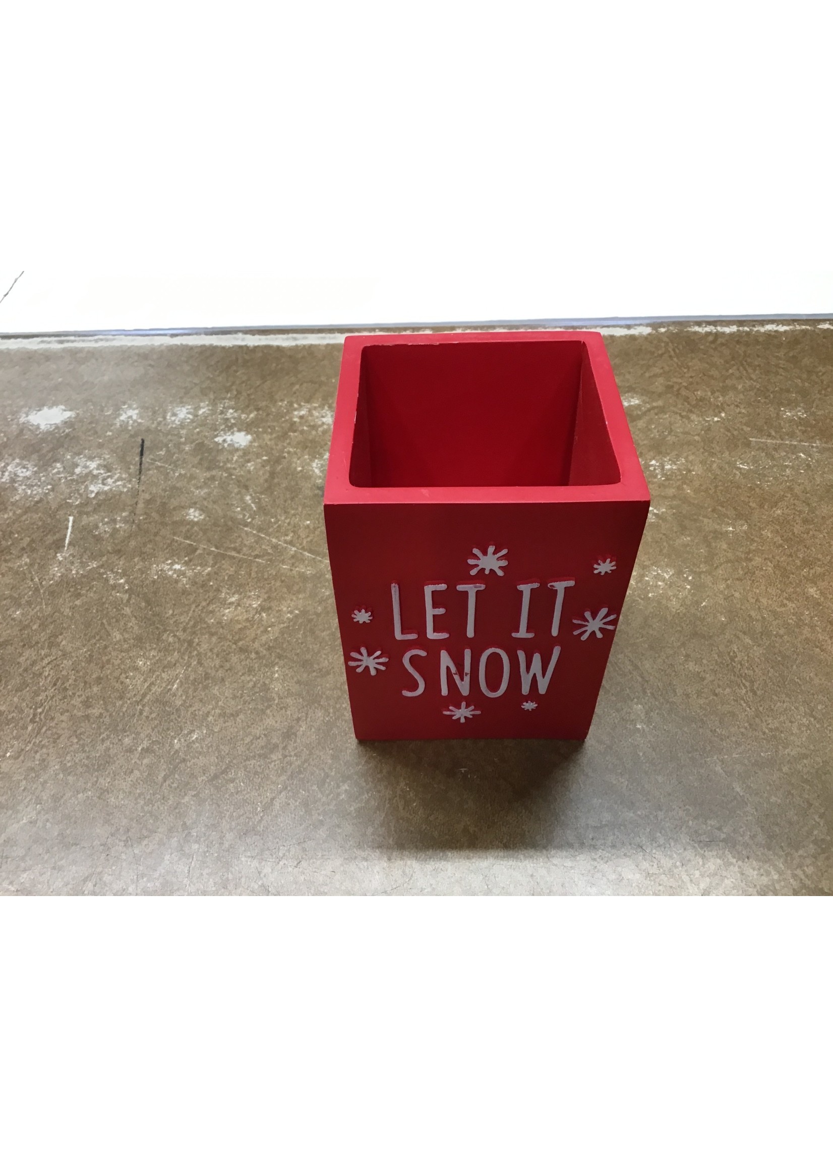 Let it Snow Bath Canister Red - Wondershop