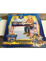 *opened* PAW Patrol Jr. Movie Activity Table Set with 1 Chair