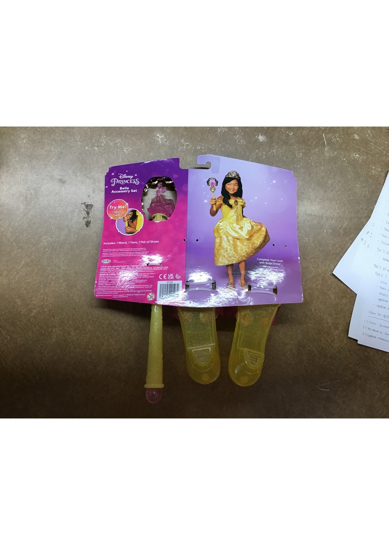 *Missing tiara Disney Princess Belle Accessory Set D3 Surplus Outlet
