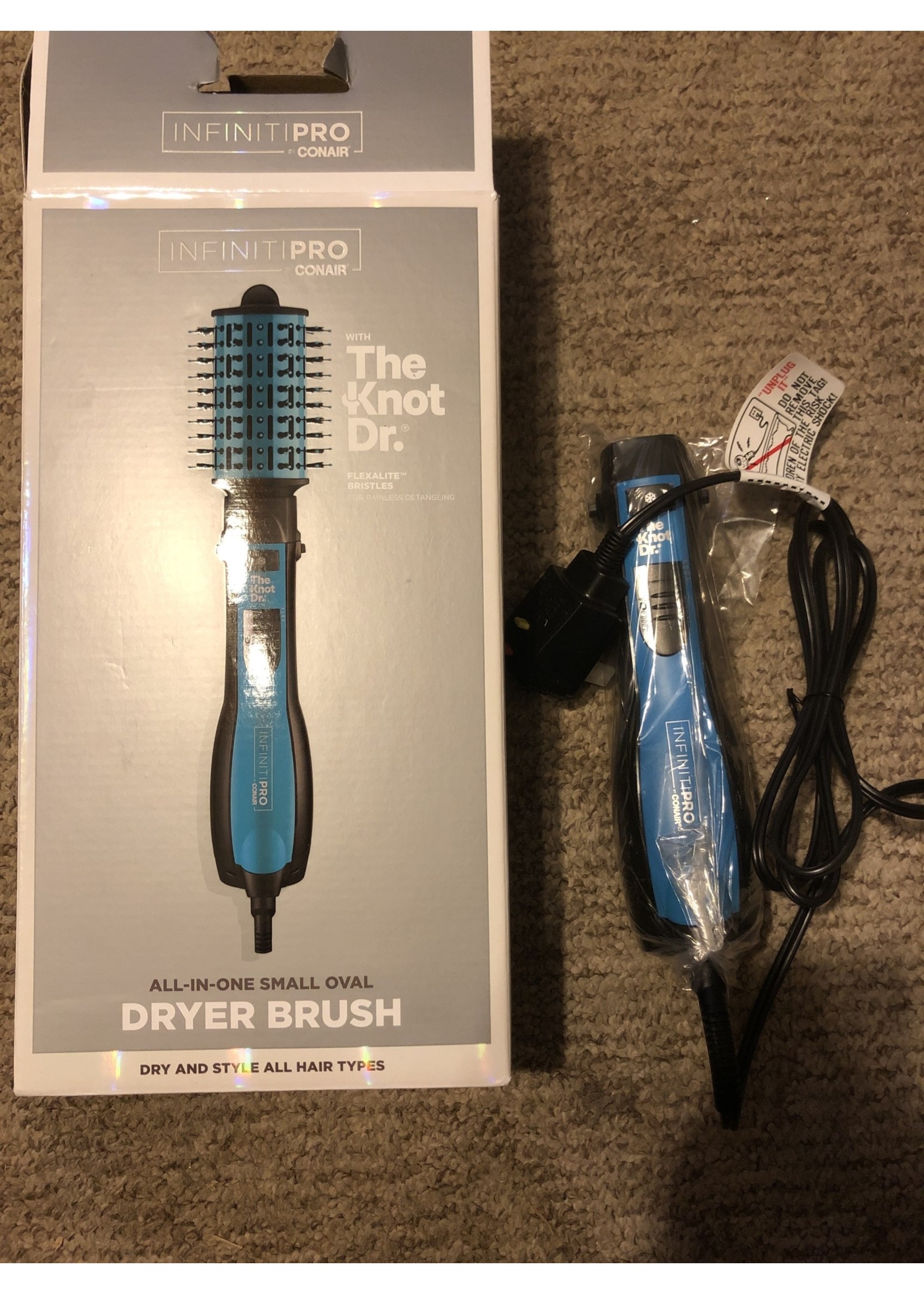 missing head- InfinitiPro by Conair Knot Dr Dryer Brush - D3 Surplus Outlet