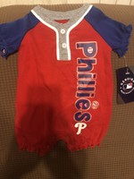 MLB Philadelphia Phillies Girls' Romper 0-3