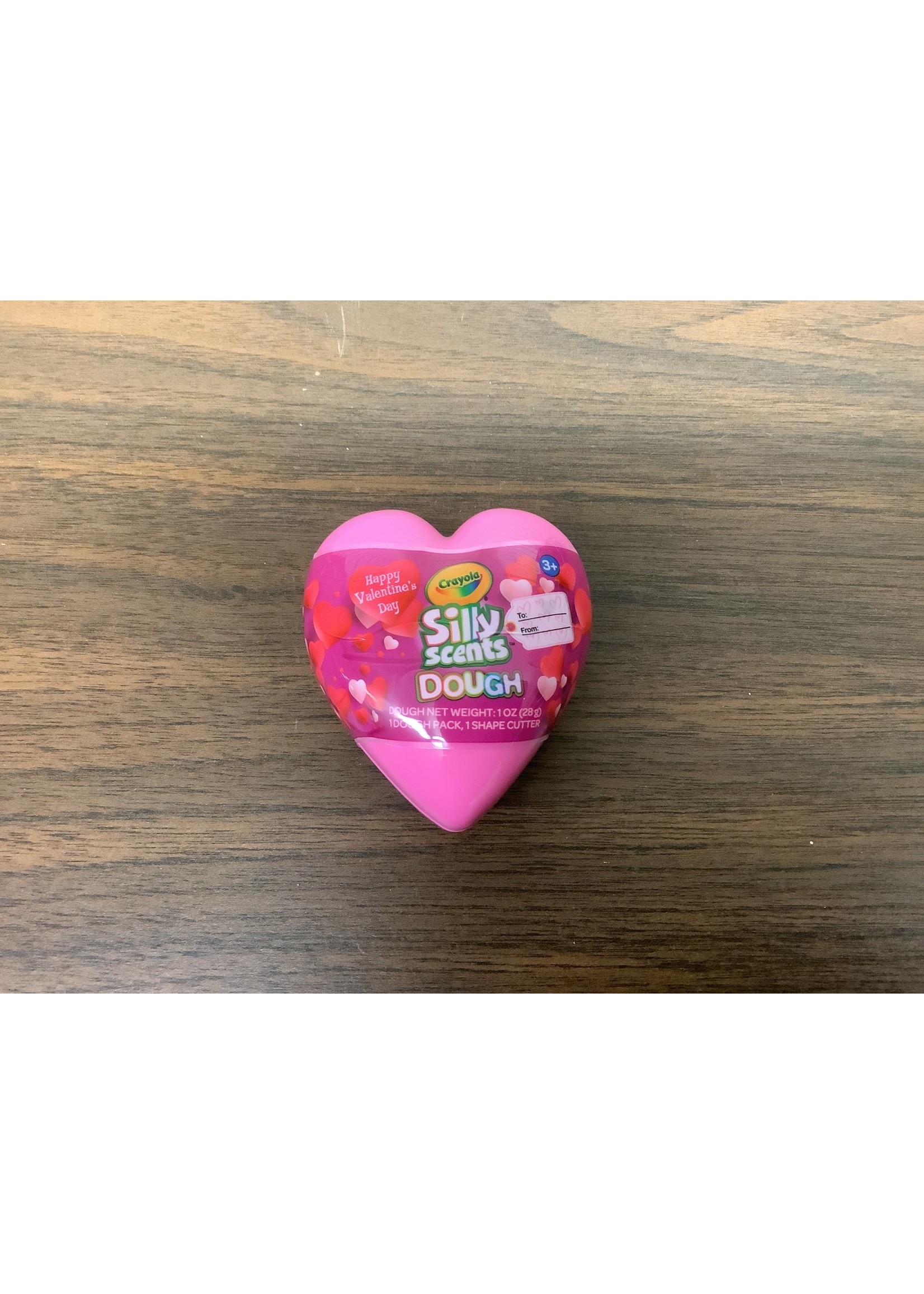 Crayola Silly Scents Dough Valentine’s Day (1 Dough Pack, 1 Shape Cutter) Pink