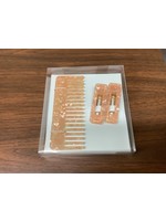 3 Piece Hair Set - Comb & Salon Clips
