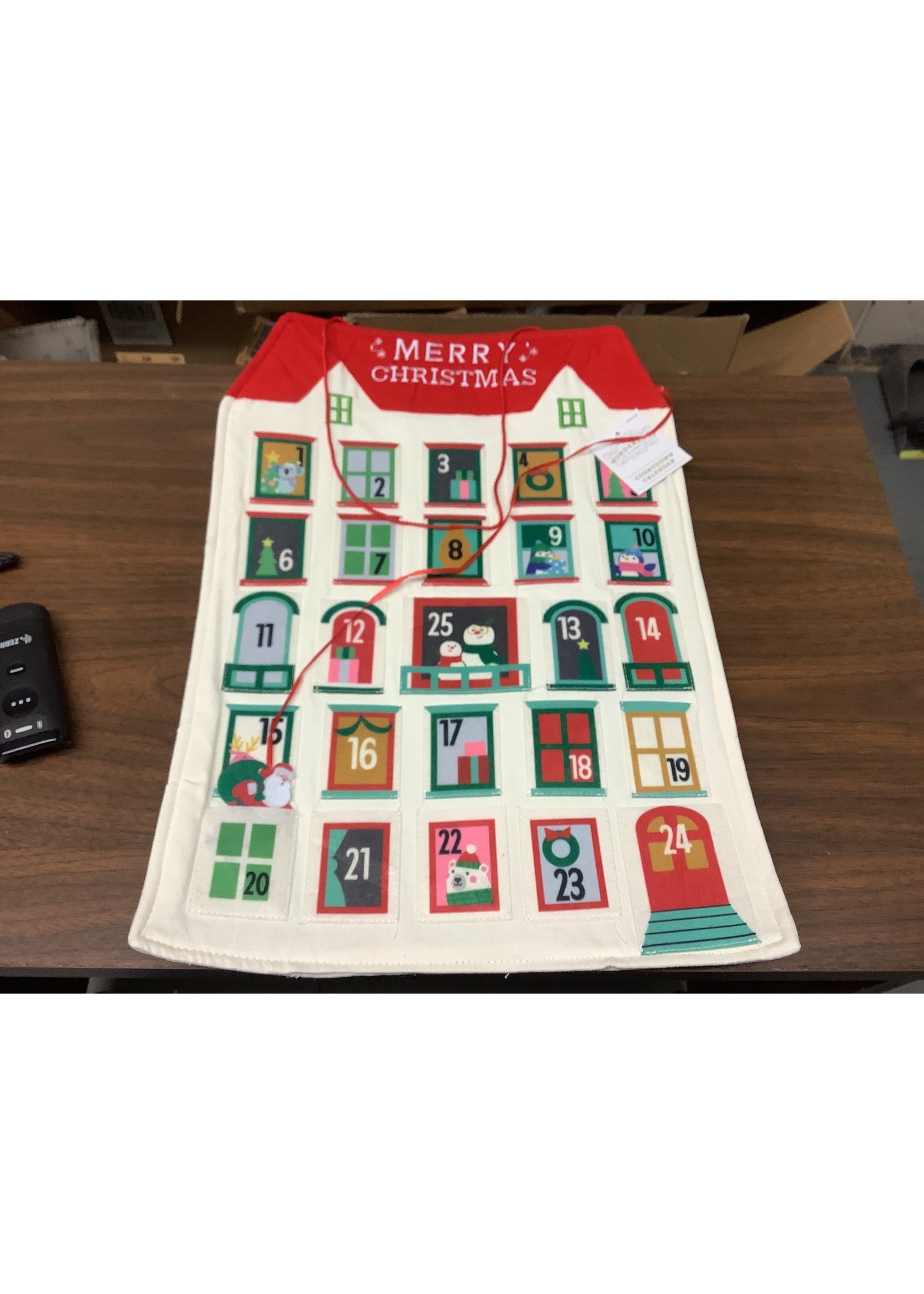 19"x13.5" Countdown to Christmas Clalendar - Wondershop