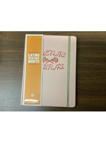 Journal 6”x8” Case Bound Elastic and Gold Edges Pink "Buenas Vibras" - Garven Greetings