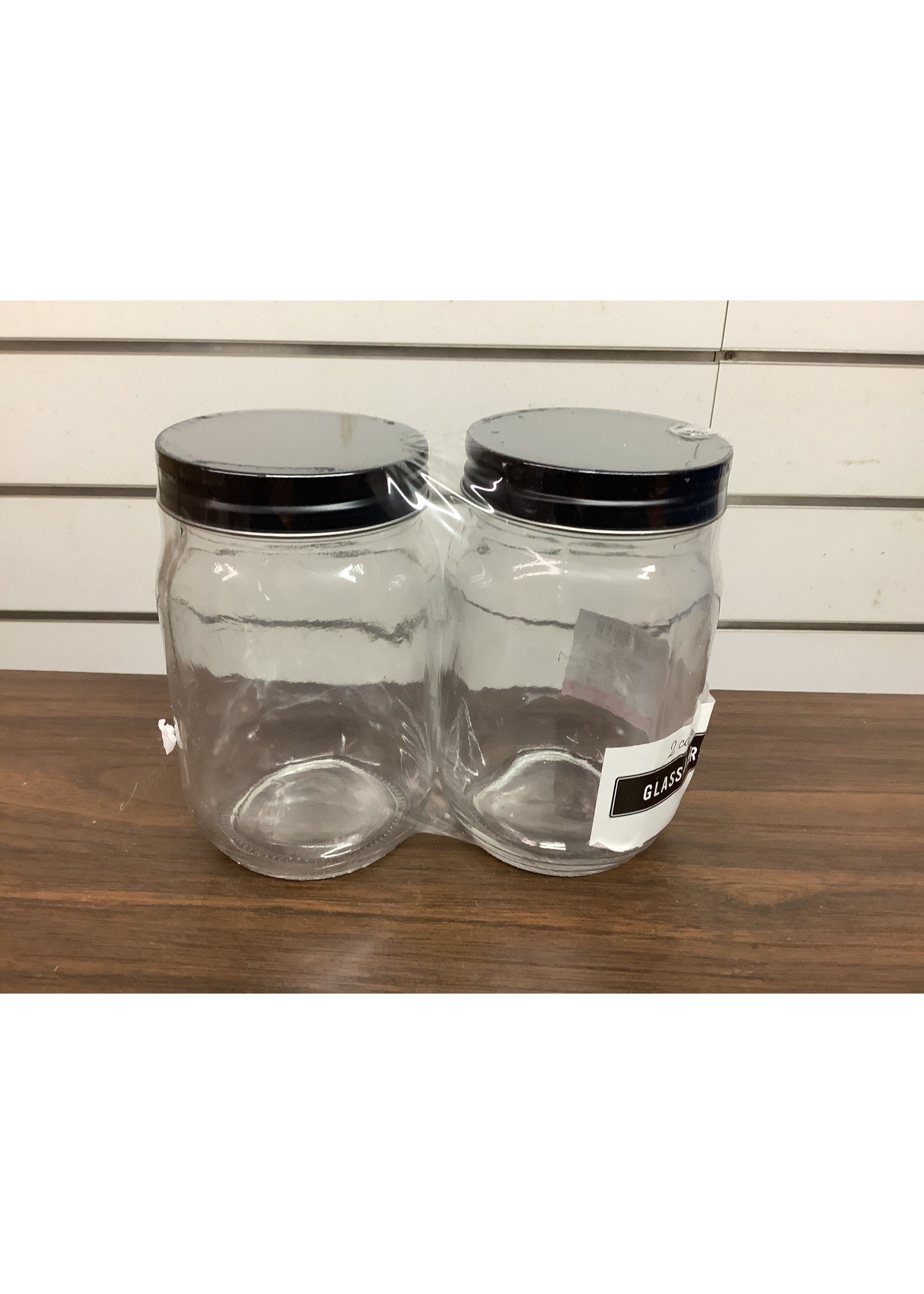 Pack of 2 Glass Jars 3”x 5”
