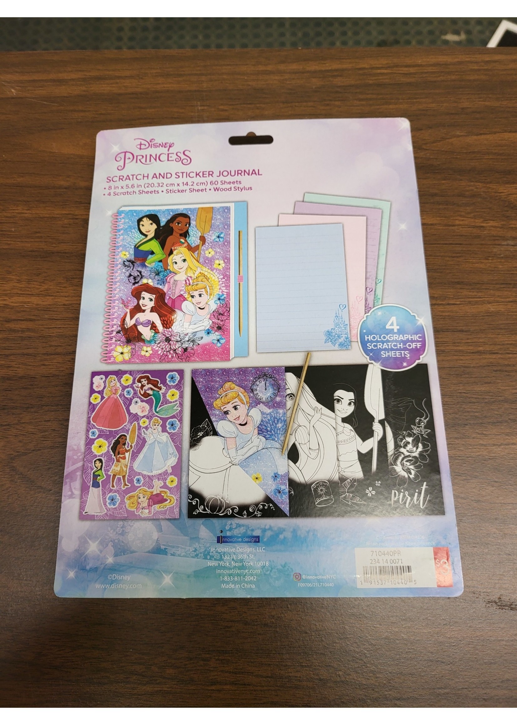 Disney Princess Scratch & Sticker Journal
