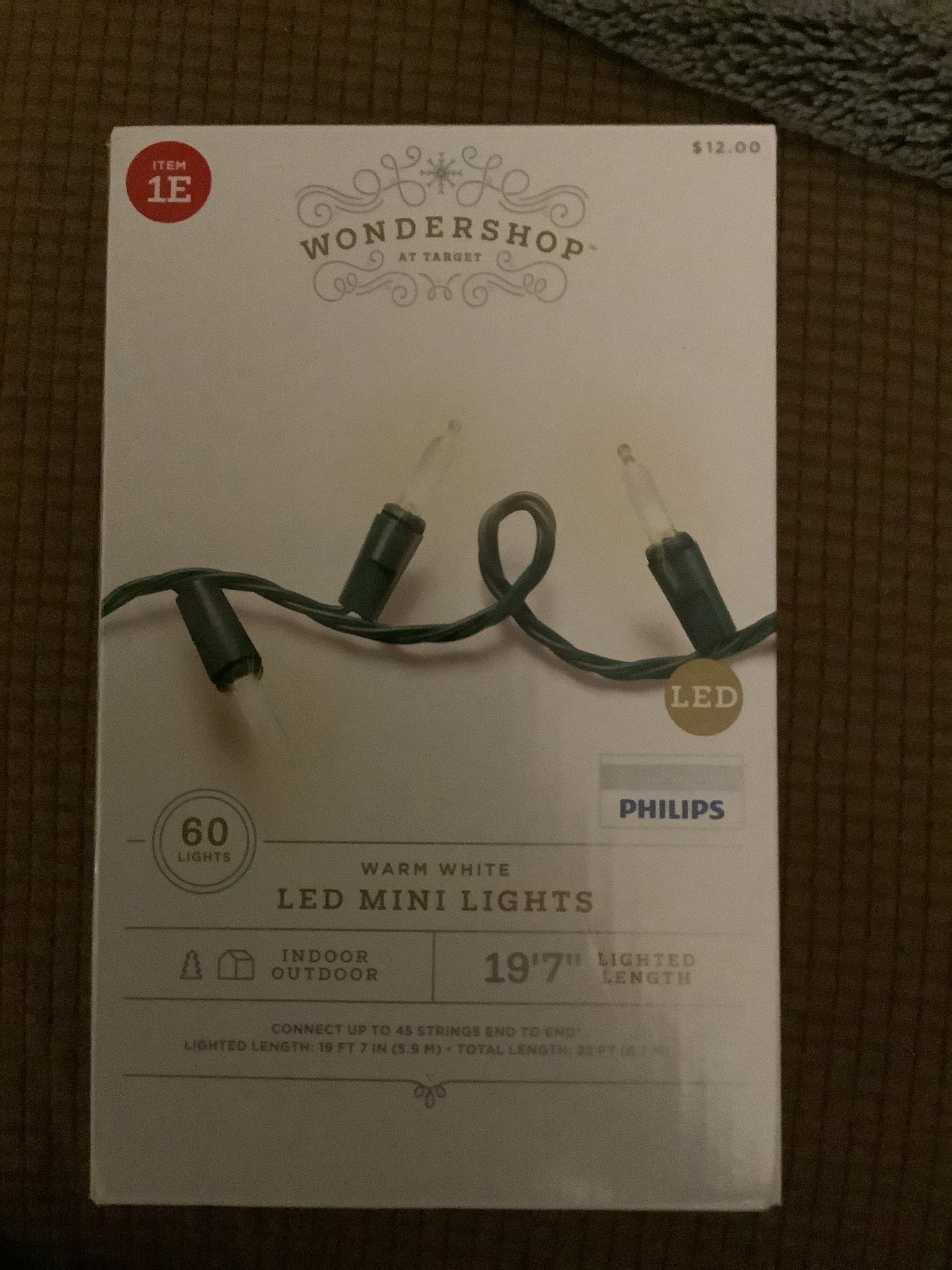 Philips 60ct led sale mini string lights