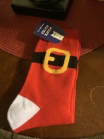 Mens Socks 10-13 Santa Buckle