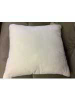 Cotton Velvet Square Throw Pillow Cream - Threshold