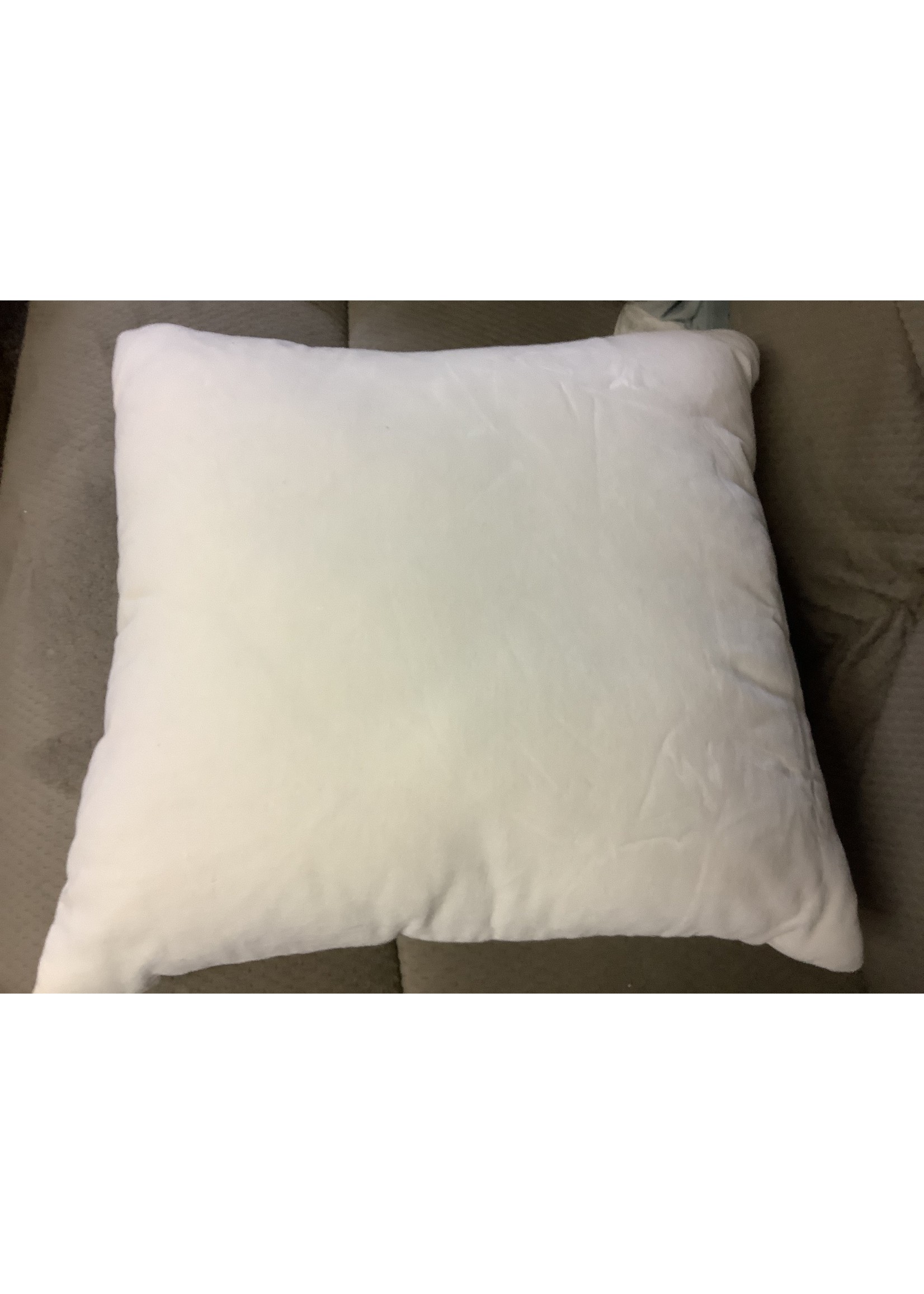 Cotton Velvet Square Throw Pillow Cream - Threshold