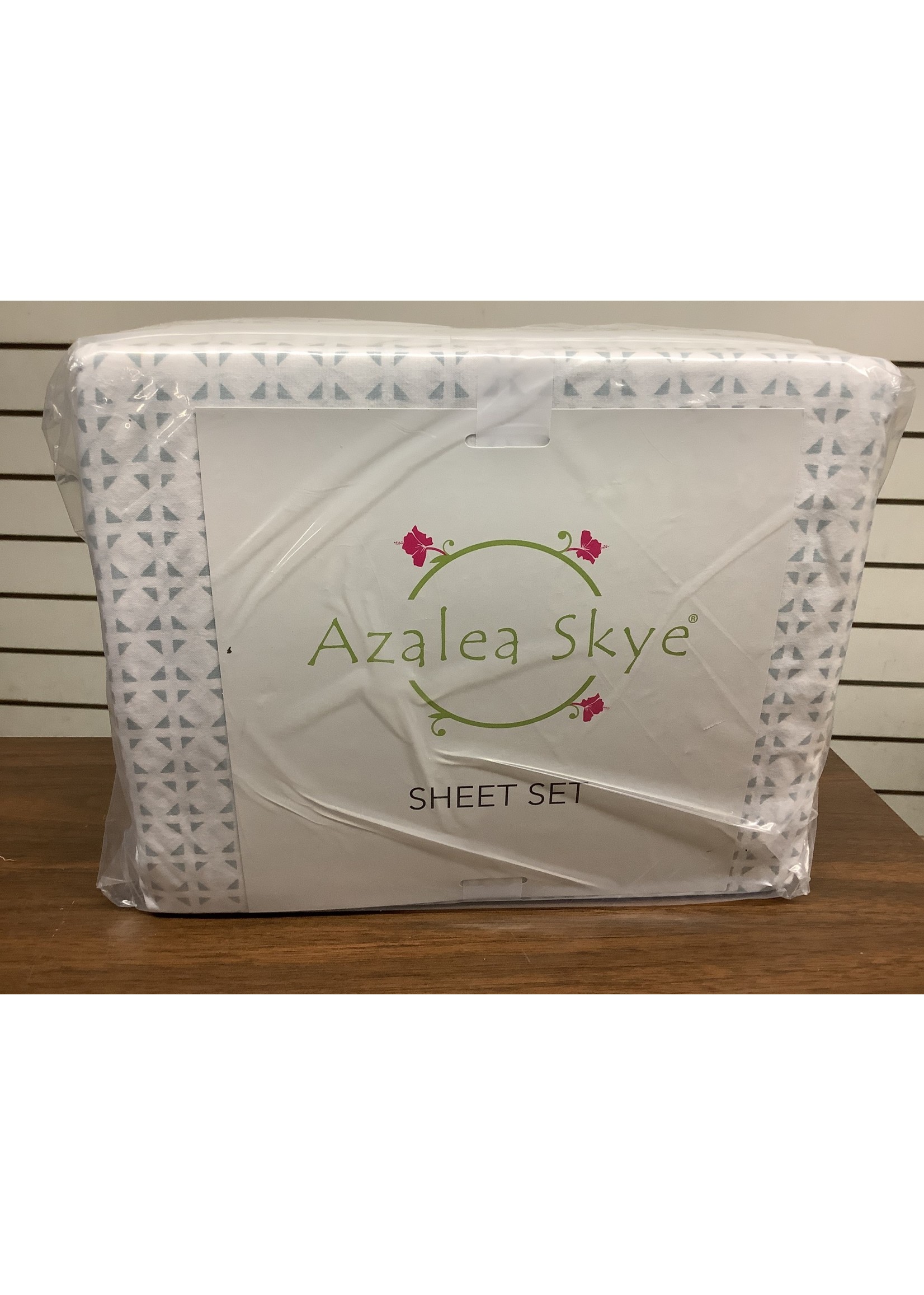 Full Printed Pattern Sheet Set Blue Triangle - Azalea Skye