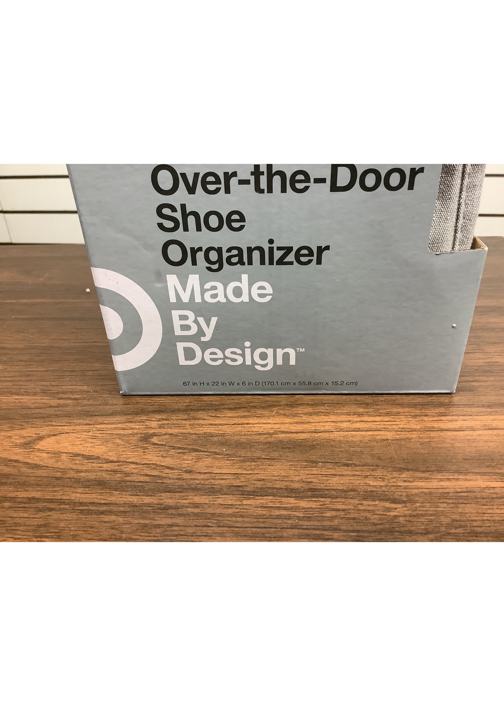 Over The Door 26 Shelf Mesh Shoe Organizer Light Gray - Made By Design