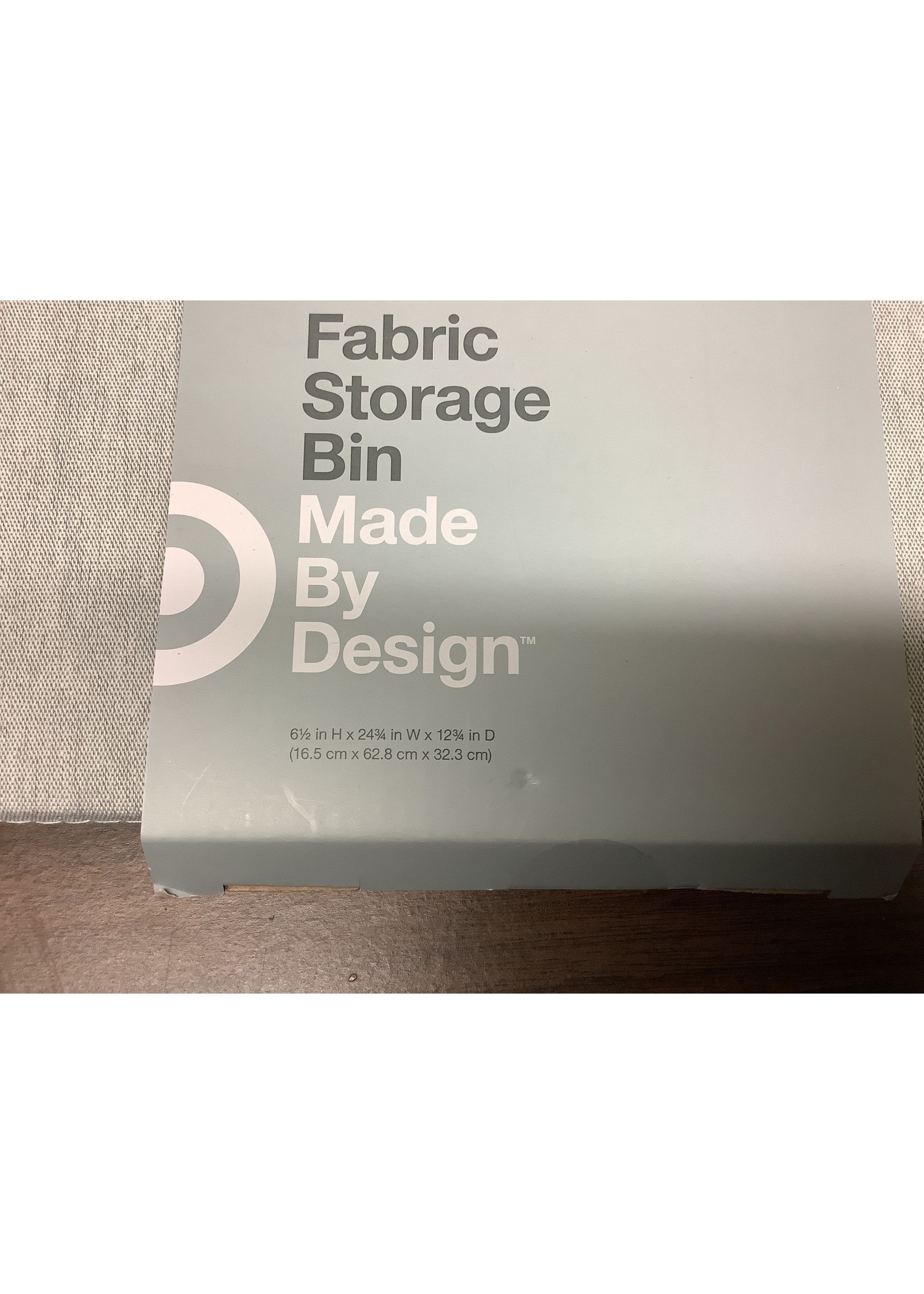 24.75"X12.75"X6.5" Underbed Fabric Bin Light Gray - Made By Design